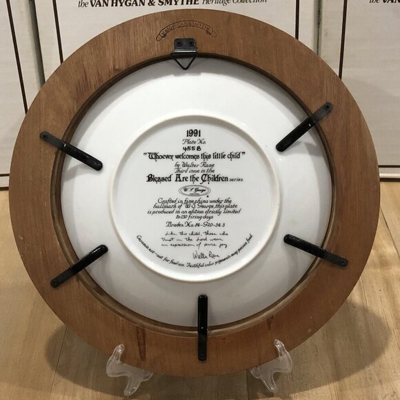 5-Walter Rane Collector series 1990-91 "Blessed Are The Children"Plates Numbered - Picture 4 of 15